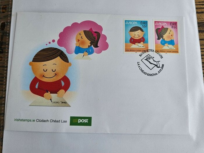 Ireland 2008 FDC First Day Covers Stamps on Envelopes x2 Europa