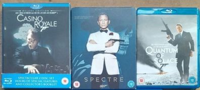 3 James Bond Movies On Blu-ray