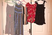 Bundle of summer jumpsuits, 8-10 yo