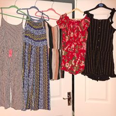 Bundle of summer jumpsuits, 8-10 yo