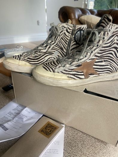 Golden Goose Zebra High Top retail 575 euro