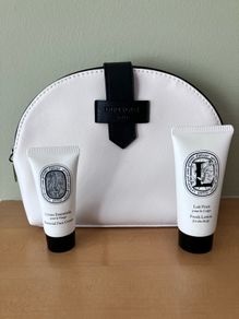 New Diptyque Face Cream & Body Lotion and Toiletry Bag