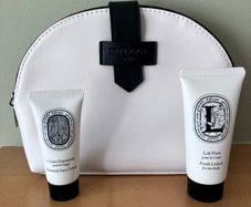 New Diptyque Face Cream & Body Lotion and Toiletry Bag