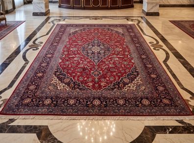 Nice old hand knotted Persian carpet in good condition with good colours