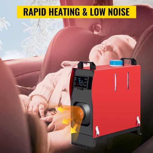 5KW Diesel Air Heater 12V All in One with LCD Switch & Remote Control Muffler Parking Suitable for Truck Boat Car Trailer