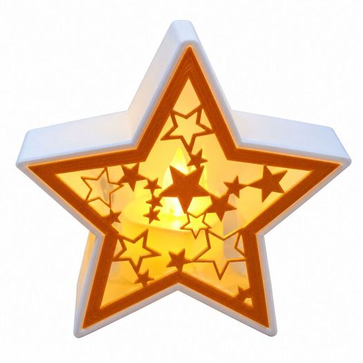 Christmas Tea Light Lanterns, Tree, Star or Snowflake 3D