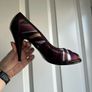 Gloria Ortiz peep toe pumps - sz 6 Image 5