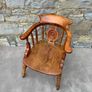Late Victorian Windsor Captains Chair With Wheel Splat. Image 2