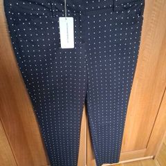 Katherine Barclay Montreal Ladies New Navy/White Trousers 10