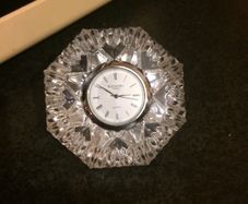 waterford orginal desk paper weight clock free postage