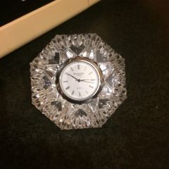 waterford orginal desk paper weight clock free postage