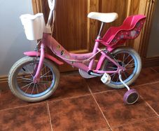Girls pink bike