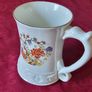 Royal Stuart By Royal Tara Bone China Gold Gilt Large Floral Tankard / Vase Made In Galway Ireland Image 2