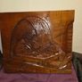 Solid Wooden carved wall hanging "Scholar" Image 7