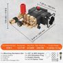 Pressure Washer Pump, 19 mm Shaft Horizontal Triplex Plunger, 3700 PSI, 2.5 GPM, Replacement Power Washer Pumps Kit, Parts Washer Pump, Compatible with Simpson MorFlex Models 40224, 40225, 40226 Image 6