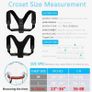 Adjustable Back Posture Clavicle Corrector Support Shoulder Back Brace Belt Image 4