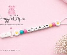 Personalised Silicone Soother Clips