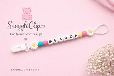 Personalised Silicone Soother Clips