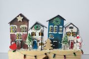 Handcrafted wooden village!