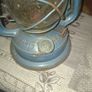 Vintage Blue Kerosene Hurricane Lantern, Postage available or Collection Image 3