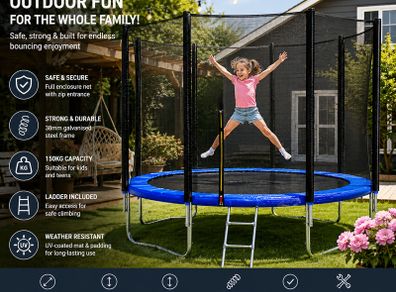 Garden Trampoline 305 cm 10 ft