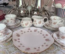 Queens Apple Blossom tea set