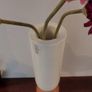 Fabulous Ceramic and Wood "TWO" Vase by the Danish Design Company Kristina Dam Studio, Copenhagen, Excellent Condition, Monochromatic Scandi Minimalism at its Best Image 6