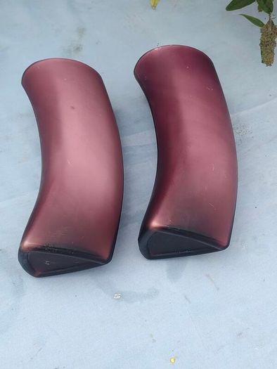 Pair of vintage Amethyst designer vases