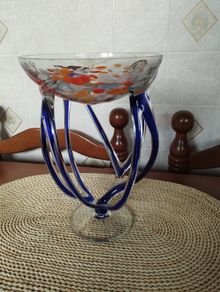 Vintage Duiske Glass Vase.