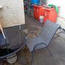 Garden table Chairs & Umbrella Image 4