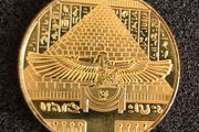 Egyptian,  tutankhamen. Commerative coin.