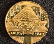 Egyptian,  tutankhamen. Commerative coin.