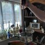 Antique G Sciolari lustre 3 arm ceiling and wall lights 1960s Image 6