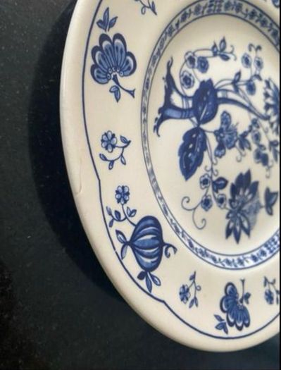 Fabulous Blue onion Ironstone  19 piece tea set