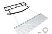 Drag Harrow, 6 ft Tow-Behind Driveway Grader with Chain Harrow, Adjustable Width &amp; 80lbs Load Capacity, Heavy Duty Lawn Leveling Rake, Fits ATVs UTVs Tractors, for Gravel Driveway Field