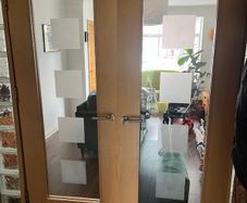 Internal double doors