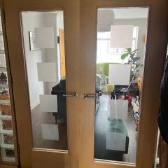 Internal double doors