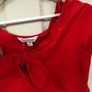Women's Red Miss Selfridge Bow Top Image 2