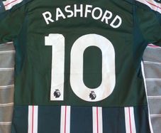 Marcus Rashford man utd away jersey. Small