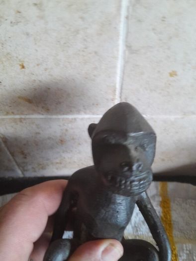 old bronze monkey