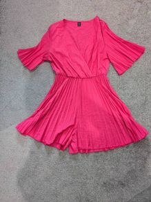 hot pink playsuit