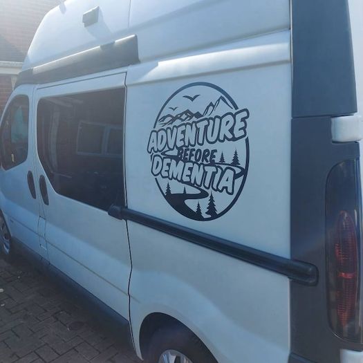 Funny camper sticker / decal