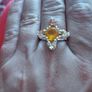 Silver 925 ring with citrines. Image 7