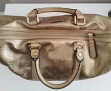 Original Gucci Metallic Bronze Boston Speedy 30 Bag
