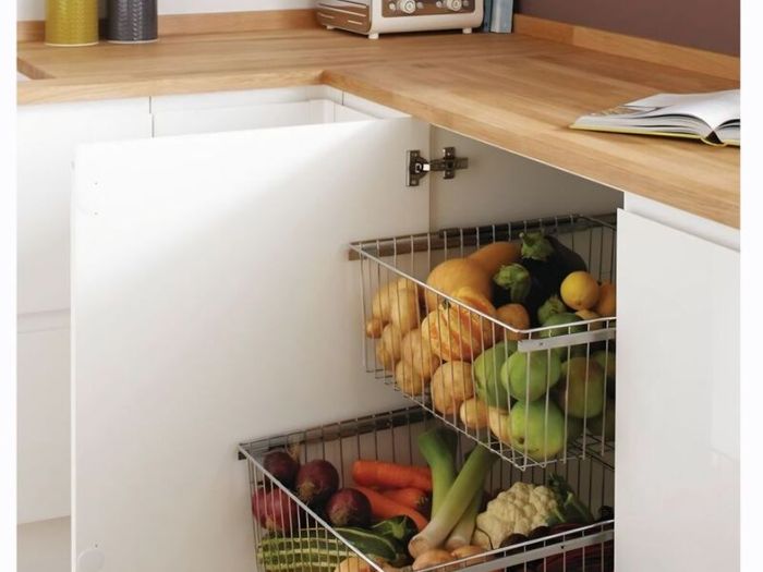Kitchen 500mm Pull Forward Baskets Pack 2. New.