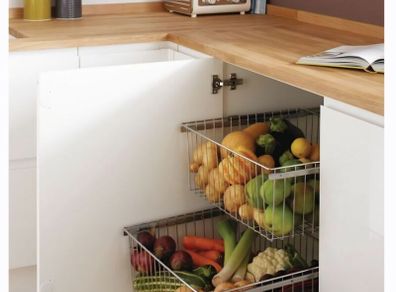Kitchen 500mm Pull Forward Baskets Pack 2. New.
