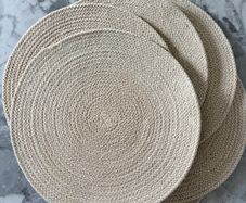H&M Home Set of 6 Woven Cotton Placemats 38cm