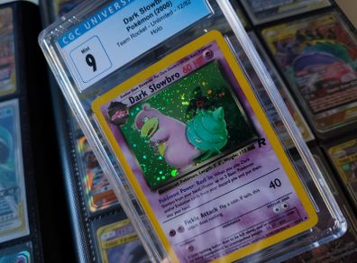 Dark Slowbro ! Holo ! from Team Rocket Set ! CGC 9 ! Mint ! 2000 ! Graded Pokemon Card ! PSA !