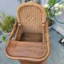 Childs high chair antique rattan Image 5