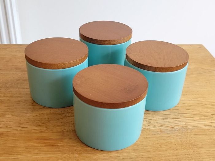 Set of 4 Ceramic Storage Jars